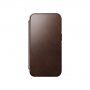 Nomad Leather Folio flipové pouzdro s MagSafe pro iPhone 14 Pro - hnědé