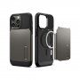 Spigen Slim Armor odolný kryt se stojánkem a MagSafe pro iPhone 14 Pro Max - šedý