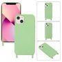 Silikonový kryt se šňůrkou pro iPhone 11 Pro Max - zelený