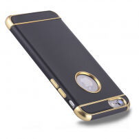 Ochranný kryt pro Apple iPhone 6 / 6S - černo-zlatý
