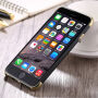 Ochranný kryt pro Apple iPhone 6 / 6S - černo-zlatý