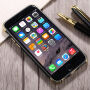 Ochranný kryt pro Apple iPhone 6 / 6S - černo-zlatý