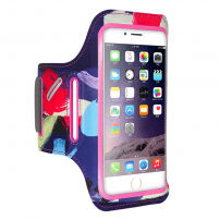 FLOVEME barevné sportovní pouzdro na ruku pro iPhone SE (2020/2022) / 8 / 7 / 6S / 6