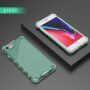Odolný lesklý kryt s vertikální mřížkou pro iPhone 7 Plus / 8 Plus - zelený