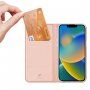 DUX DUCIS Skin Pro flipové pouzdro pro iPhone 14 Plus - růžovozlaté