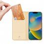 DUX DUCIS Skin Pro flipové pouzdro pro iPhone 14 Plus - zlaté