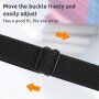 Nylonový tenký řemínek s posuvnou přezkou pro Apple Watch 42mm / 41mm / 40mm / 38mm - černý