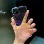 Transparentní zrcadlový kryt s výřezy pro iPhone 11 - duhový
