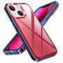 Transparentní odolný Armor kryt pro iPhone 14 Plus - neonově růžový