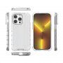 Odolný lesklý kryt s vertikální mřížkou pro iPhone 14 Pro Max - čirý
