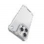 Odolný lesklý kryt s vertikální mřížkou pro iPhone 14 Pro Max - modrý