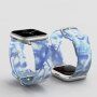 Matný průsvitný silikonový řemínek pro Apple Watch 42mm / 41mm / 40mm / 38mm - modrý