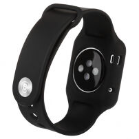 Baseus řemínek z měkkého plastu s pouzdrem pro Apple Watch 42mm / 41mm / 40mm / 38mm - černý