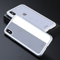 CAFELE kryt s 360° ochranou a skleněnou zadní stranou pro Apple iPhone XS / iPhone X - bílý