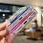 Transparentní kryt se vzorem vodových barev a MagSafe pro iPhone 12 Pro Max - červený