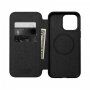 Nomad Leather Folio flipové pouzdro s MagSafe pro iPhone 14 - černé