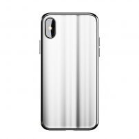 BASEUS perleťový ochranný kryt pro Apple iPhone XS / iPhone X - stříbrný
