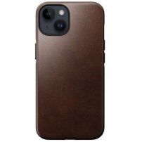 Nomad Modern Leather kryt s MagSafe pro iPhone 14 Plus - hnědý
