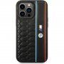BMW M Hexagonal Pattern kryt pro iPhone 14 Pro - černý