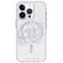Case Mate Karat Touch of Pearl kryt s MagSafe pro iPhone 14 Pro - stříbrný