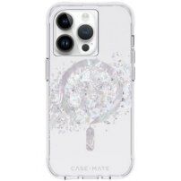 Case Mate Karat Touch of Pearl kryt s MagSafe pro iPhone 14 Pro - stříbrný