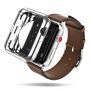 DUX DUCIS 2v1 sada ochranných pouzder pro Apple Watch 38mm - stříbrnočirá