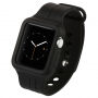 Baseus řemínek z měkkého plastu s pouzdrem pro Apple Watch 42mm / 41mm / 40mm / 38mm - černý