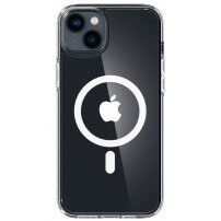 Spigen Ultra Hybrid transparentní kryt s MagSafe pro iPhone 14 Plus - bílý