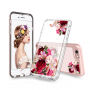 Ochranný kryt s transparentní zadní stranou pro Apple iPhone 6 / 6S - růžový s květinami