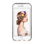 Ochranný kryt s transparentní zadní stranou pro Apple iPhone 6 / 6S - růžový s květinami