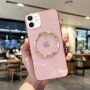 Lesklý transparentní kryt s MagSafe pro iPhone 11 - růžový