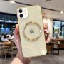 Lesklý transparentní kryt s MagSafe pro iPhone 12 mini - žlutý