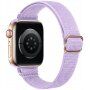 Nylonový tenký řemínek s posuvnou přezkou pro Apple Watch 42mm / 41mm / 40mm / 38mm - fialový