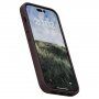 NJORD kožený kryt pro iPhone 14 Pro - tmavě hnědý