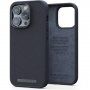 NJORD kožený kryt pro iPhone 14 Pro - tmavě šedý