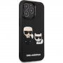 Karl Lagerfeld and Choupette 3D kryt pro iPhone 13 Pro - černý