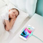 BASEUS bezdrátová QI nabíječka ve stylu donutu pro Apple iPhone - tyrkysová