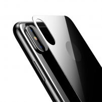BASEUS tvrzené zadní sklo pro iPhone X / XS - černá