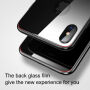BASEUS tvrzené zadní sklo pro iPhone X / XS - černá