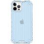 Odolný lesklý kryt s vertikální mřížkou pro iPhone 11 Pro Max - modrý