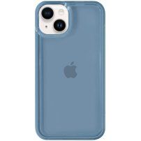 Transparentní odolný Armor kryt pro iPhone 14 Plus - modrý