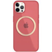 Lesklý transparentní kryt s MagSafe pro iPhone 11 Pro - červený