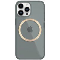 Lesklý transparentní kryt s MagSafe pro iPhone 13 Pro Max - šedý