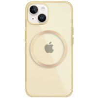 Lesklý transparentní kryt s MagSafe pro iPhone 14 - žlutý