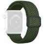 Řemínek s copánkovým vzorem pro Apple Watch 42mm / 41mm / 40mm / 38mm - olivový
