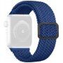 Řemínek s copánkovým vzorem pro Apple Watch 42mm / 41mm / 40mm / 38mm - tmavě modrý