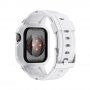 Odolné Armor pouzdro s řemínkem pro Apple Watch 45mm / 44mm / 42mm - bílé