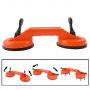 Držák s přísavkami a madlem - 32 cm - oranžový