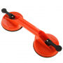 Držák s přísavkami a madlem - 32 cm - oranžový