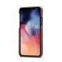 Kožený kryt s kapsou na karty pro iPhone 11 Pro Max - hnědý